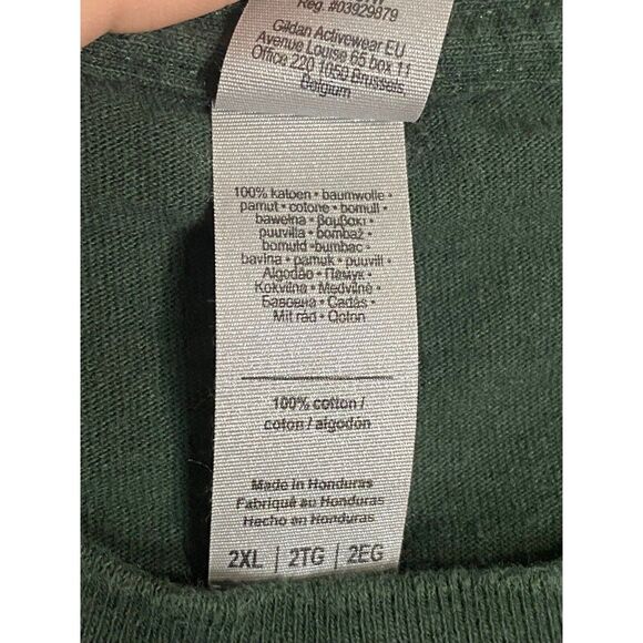 Baylor Truett Seminary Shirt Tee Green Mens 2XL Gildan Cotton Church - Picture 7 of 12